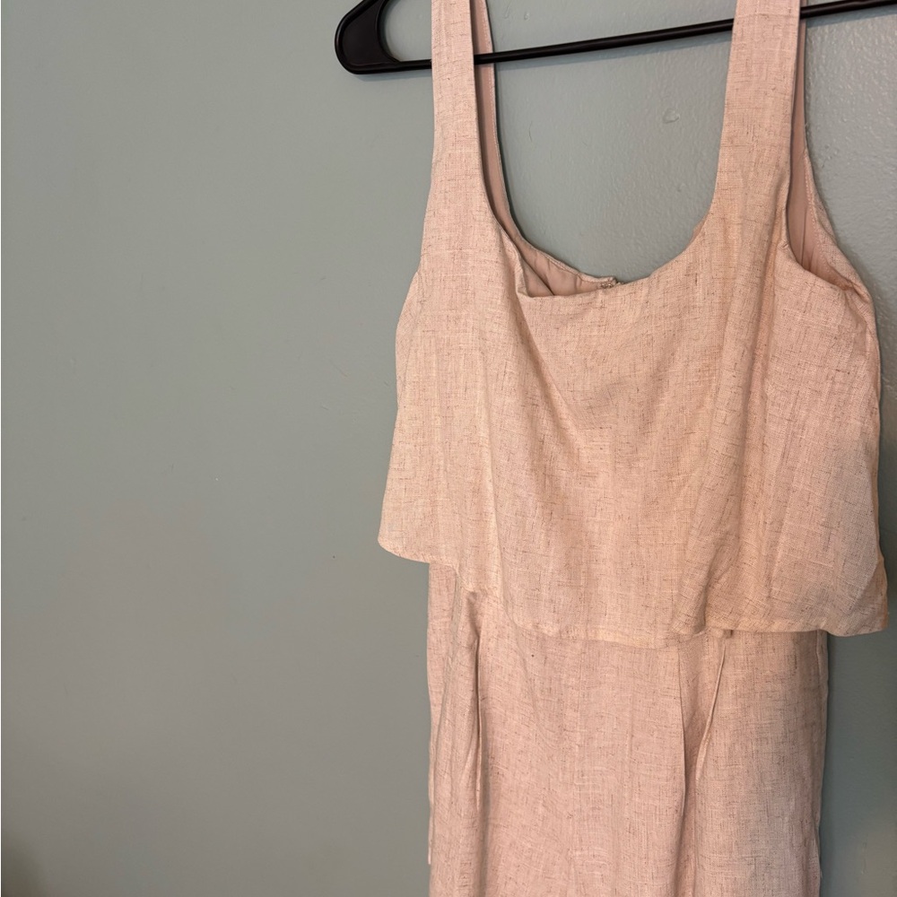 Lulu's Beige Sleeveless Dress